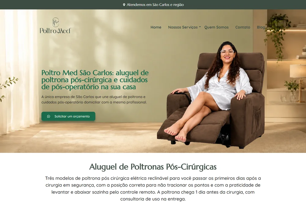 Página inicial de PoltroMed